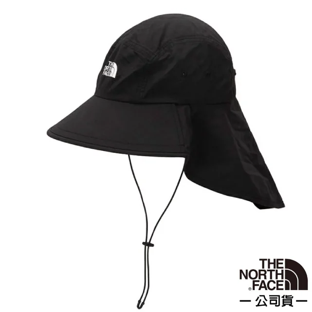【美國 The North Face】中性款 輕質透氣遮陽登山健行遮陽帽(後遮陽片設計)/7WH2-JK3 黑 N✿30E010